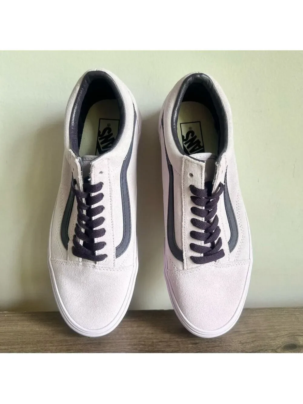 Vans Old Skool Unisex Suede Lavender Shoe Size 8 or 9.5 #217